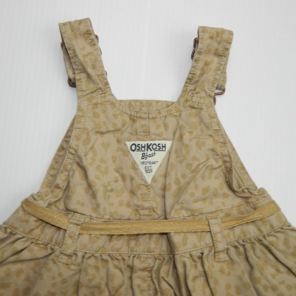 Girls 9 Months Cheetah Print Overall Dress - Picture 7 of 9